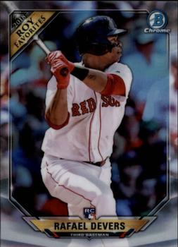 2018 Bowman - Chrome Rookie of the Year Favorites #ROYF-RD Rafael Devers Front