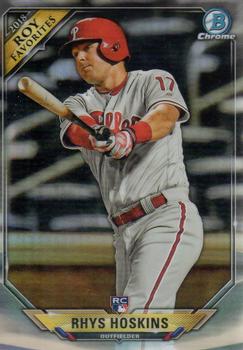 2018 Bowman - Chrome Rookie of the Year Favorites #ROYF-RH Rhys Hoskins Front