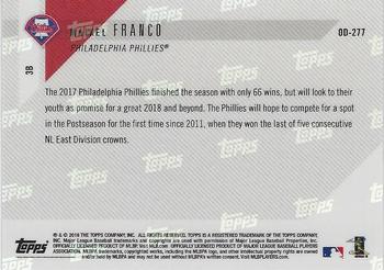 2018 Topps Now Road to Opening Day Philadelphia Phillies #OD-277 Maikel Franco Back