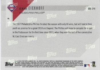 2018 Topps Now Road to Opening Day Philadelphia Phillies #OD-279 Jerad Eickhoff Back
