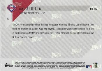2018 Topps Now Road to Opening Day Philadelphia Phillies #OD-282 Jake Arrieta Back