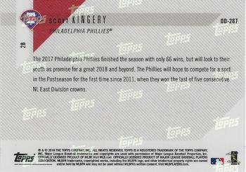 2018 Topps Now Road to Opening Day Philadelphia Phillies #OD-287 Scott Kingery Back