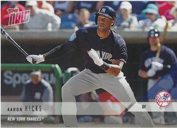 2018 Topps Now Road to Opening Day New York Yankees #OD-33 Aaron Hicks Front