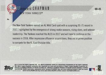2018 Topps Now Road to Opening Day New York Yankees #OD-45 Aroldis Chapman Back