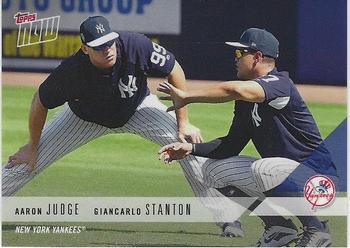 2018 Topps Now Road to Opening Day New York Yankees #OD-46 Aaron Judge/Giancarlo Stanton Front