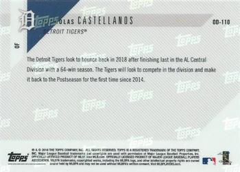 2018 Topps Now Road to Opening Day Detroit Tigers #OD-110 Nicholas Castellanos Back