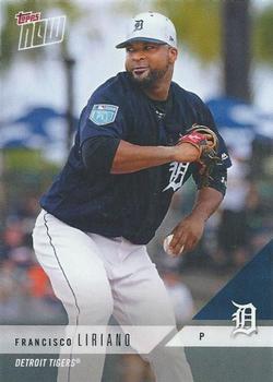 2018 Topps Now Road to Opening Day Detroit Tigers #OD-112 Francisco Liriano Front