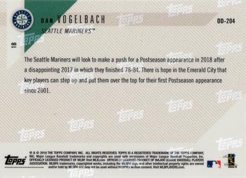 2018 Topps Now Road to Opening Day Seattle Mariners #OD-204 Dan Vogelbach Back