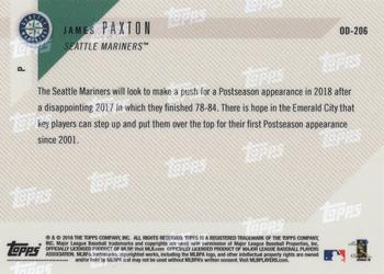 2018 Topps Now Road to Opening Day Seattle Mariners #OD-206 James Paxton Back