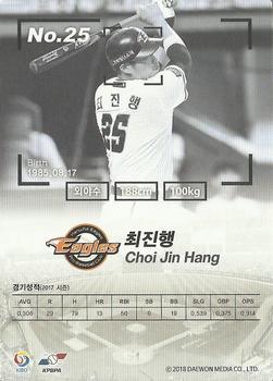 2017 SCC KBO League #SCC-01-HH19/N Jin-Hang Choi Back