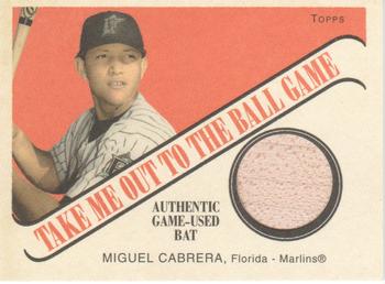 2004 Topps Cracker Jack - Take Me Out To The Ball Game Relics #TB-MC Miguel Cabrera Front