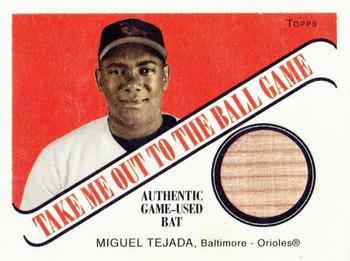 2004 Topps Cracker Jack - Take Me Out To The Ball Game Relics #TB-MT Miguel Tejada Front