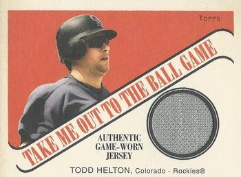 2004 Topps Cracker Jack - Take Me Out To The Ball Game Relics #TB-TH Todd Helton Front