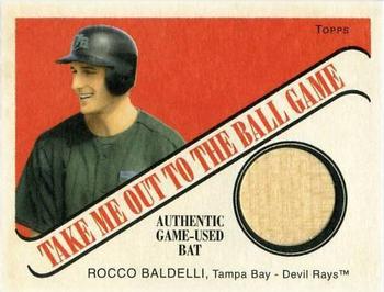 2004 Topps Cracker Jack - Take Me Out To The Ball Game Relics #TB-RB Rocco Baldelli Front