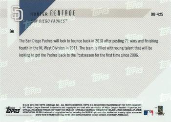 2018 Topps Now Road to Opening Day San Diego Padres #OD-425 Hunter Renfroe Back