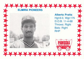 1988 Cain Elmira Pioneers #2 Alberto Pratts Front