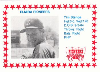 1988 Cain Elmira Pioneers #9 Tim Stange Front