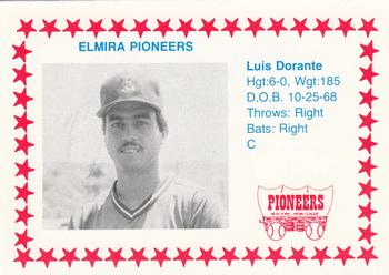 1988 Cain Elmira Pioneers #12 Luis Dorante Front