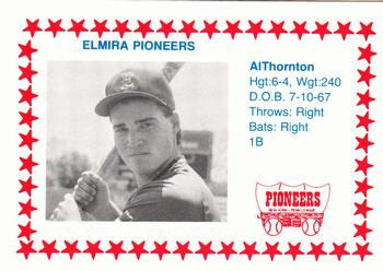 1988 Cain Elmira Pioneers #20 Al Thornton Front