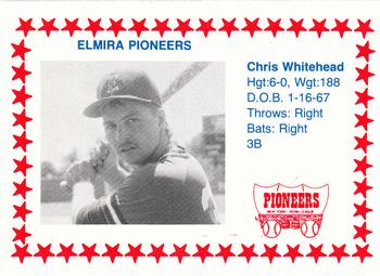 1988 Cain Elmira Pioneers #21 Chris Whitehead Front