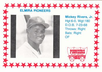 1988 Cain Elmira Pioneers #23 Mickey Rivers Jr. Front