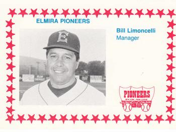 1988 Cain Elmira Pioneers #27 Bill Limoncelli Front