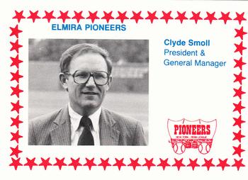 1988 Cain Elmira Pioneers #30 Clyde Smoll Front