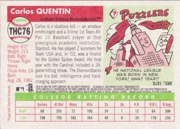 2004 Topps Heritage - Chrome #THC76 Carlos Quentin Back