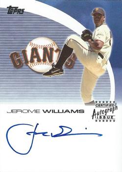 2004 Topps Opening Day - Autographs #JW Jerome Williams Front
