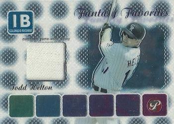 2004 Topps Pristine - Fantasy Favorites Relics #FF-THE Todd Helton Front