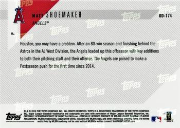 2018 Topps Now Road to Opening Day - Los Angeles Angels #OD-174 Matt Shoemaker Back