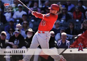2018 Topps Now Road to Opening Day Los Angeles Angels #OD-181 Nolan Fontana Front