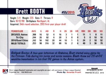 2015 Grandstand Corpus Christi Hooks #NNO Brett Booth Back