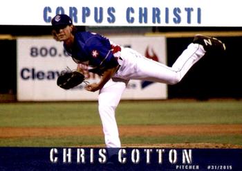 2015 Grandstand Corpus Christi Hooks #NNO Chris Cotton Front