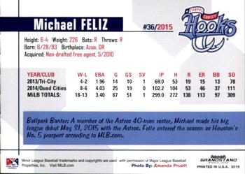 2015 Grandstand Corpus Christi Hooks #NNO Michael Feliz Back