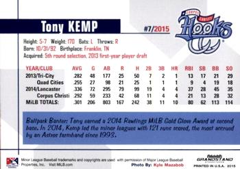 2015 Grandstand Corpus Christi Hooks #NNO Tony Kemp Back