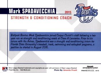 2015 Grandstand Corpus Christi Hooks #NNO Mark Spadavecchia Back