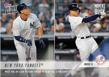 2018 Topps Now Moment of the Week #MOW-13 New York Yankees Front