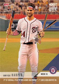 2018 Topps Now Moment of the Week #MOW-16 Bryce Harper Front