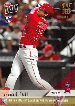2018 Topps Now Moment of the Week - Gold Winner #MOW-23W Shohei Ohtani Front
