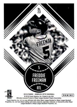 2018 Donruss Optic #23 Freddie Freeman Back