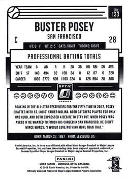 2018 Donruss Optic #133 Buster Posey Back