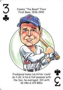 2016 Hero Decks Boston Red Sox Baseball Heroes Playing Cards #3♣ Jimmie 