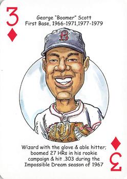2016 Hero Decks Boston Red Sox Baseball Heroes Playing Cards #3♦ George 