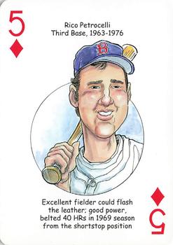 2016 Hero Decks Boston Red Sox Baseball Heroes Playing Cards #5♦ Rico Petrocelli Front