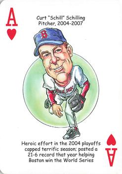 2016 Hero Decks Boston Red Sox Baseball Heroes Playing Cards #A♥ Curt 