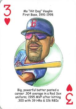 2016 Hero Decks Boston Red Sox Baseball Heroes Playing Cards #3♥ Mo 