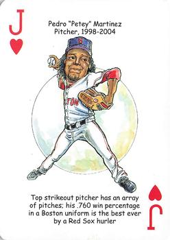 2016 Hero Decks Boston Red Sox Baseball Heroes Playing Cards #J♥ Pedro 