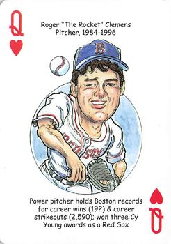 2016 Hero Decks Boston Red Sox Baseball Heroes Playing Cards #Q♥ Roger 
