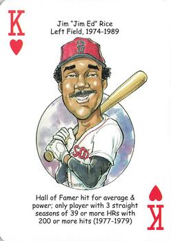 2016 Hero Decks Boston Red Sox Baseball Heroes Playing Cards #K♥ Jim 
